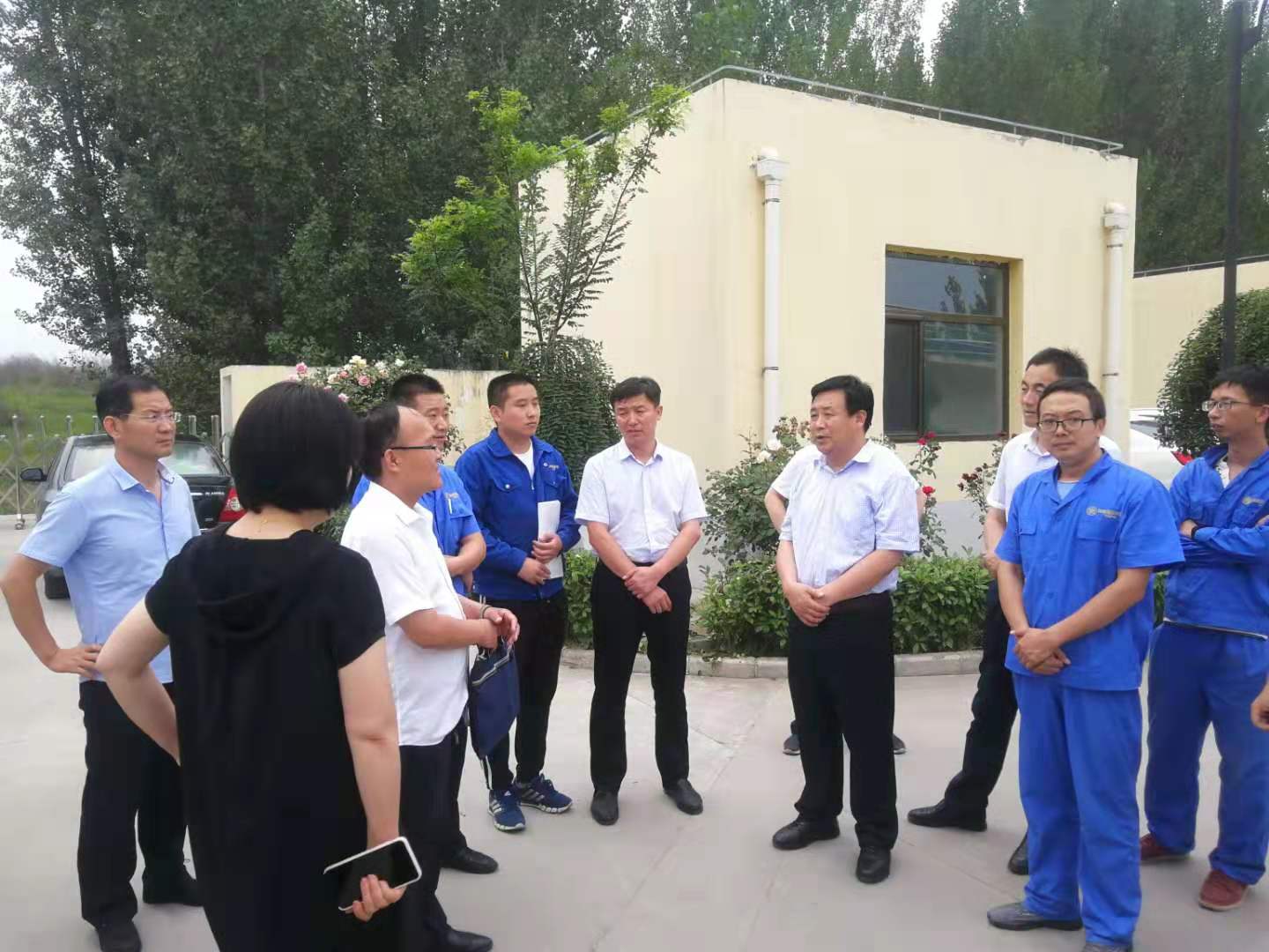 韩城市委常委、副市长张新庄到水环境公司韩城市金城区污水处置厂调研 韩城市委常委、副市长张新庄到水环境公司韩城市金城区污水处置厂调研