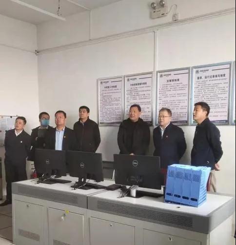 渭南市委副秘书长钟晔到水环境公司大荔污水处置厂调研 渭南市委副秘书长钟晔到水环境公司大荔污水处置厂调研